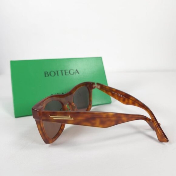 NWT BOTTEGA VENETA HAVANA-HAVANA BROWN SUNGLASSES JAPAN 🇯🇵 Made BV1061S UNISEX - Picture 13 of 16